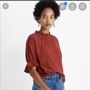 Madewell ruffle top